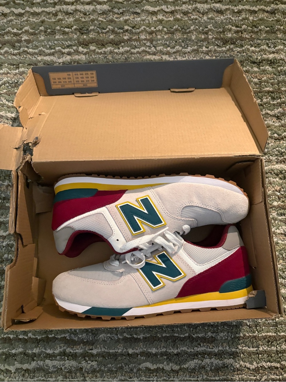 2021 New Balance 574 Big Kid “Summer Fog Garnet”